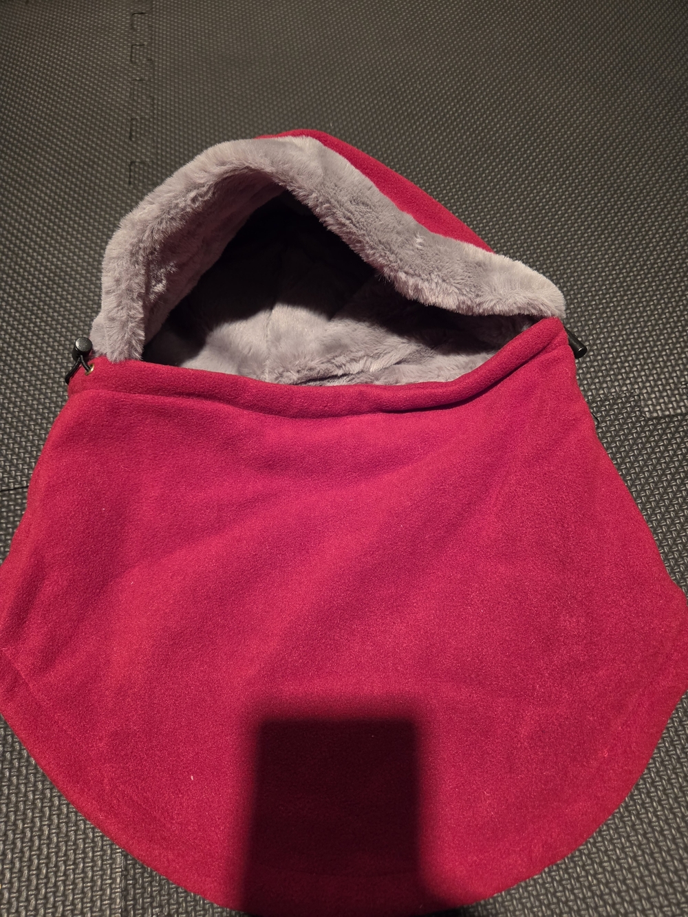 Kids Hooded Cozy Fleece Cape - Pink